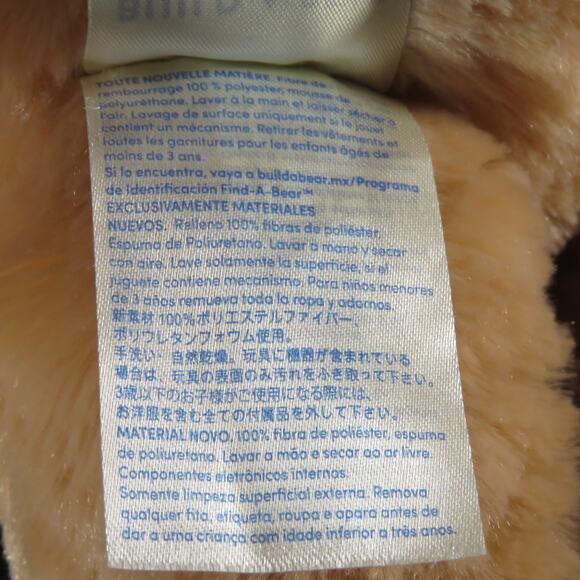 BABW Plush Light Brown Bunny, Floppy Pink Ears & Paws Stuffed Animal Soft Toy - Picture 9 of 16